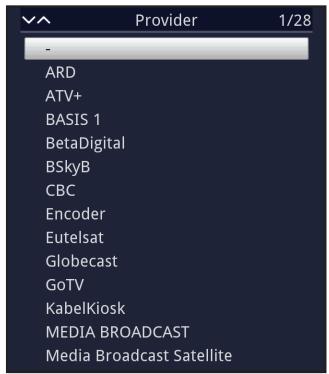 Provider 1/28 - ARD ATV+ BASIS 1 BetaDigital BSkyB CBC Encoder Eutelsat Globecast GoTV KabelKiosk MEDIA BROADCAST Media Broadcast Satellite