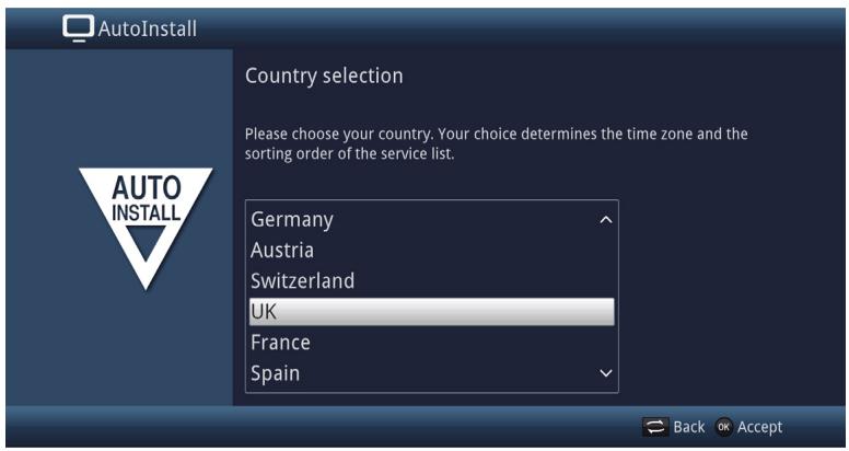 TECHNISAT DIGIT S3 HD - Country selection - 1