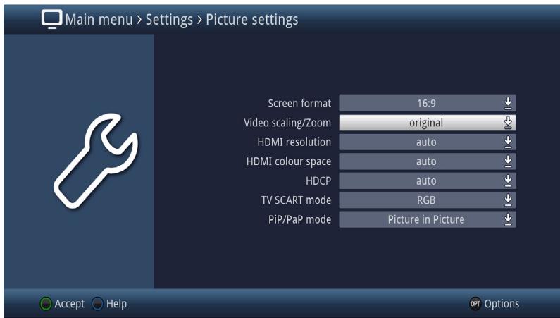 TECHNISAT DIGIT S3 HD - Calling up the main menu and navigating through the menus /functions - 5