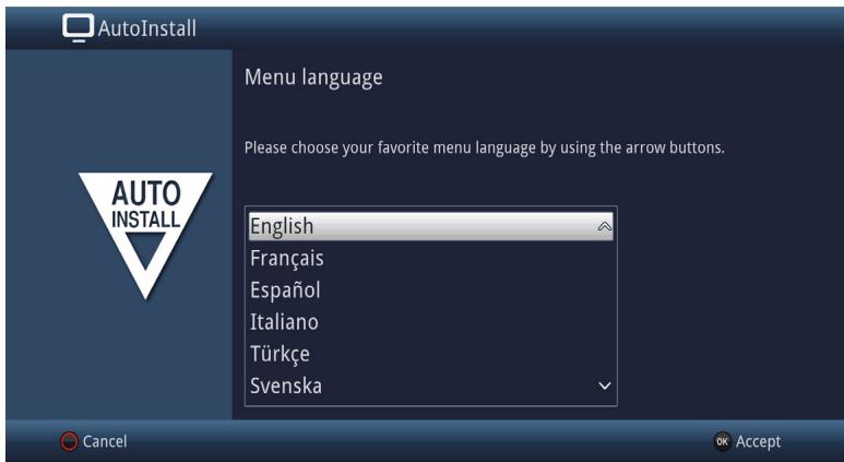 TECHNISAT DIGIT S3 HD - Menu language - 1