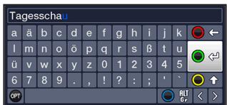 TECHNISAT DIGIT S3 HD - Virtual keyboard - 1