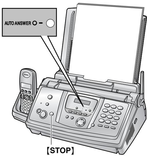 PANASONIC KX-FC 275 G-S - Activation du mode FAX/TEL - 1