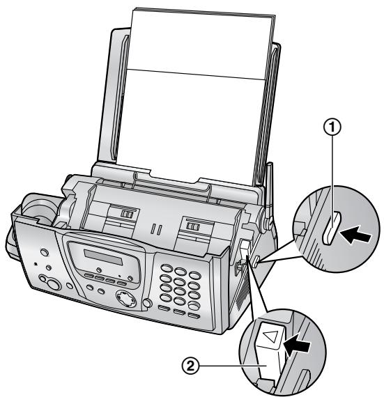 PANASONIC KX-FC 275 G-S - Lorsque le papier d'enregistrement a occasionné un bourrage dans l'appareil - 2