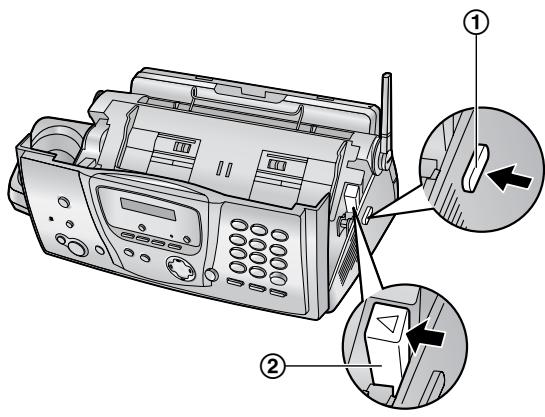 PANASONIC KX-FC 275 G-S - Installation du film d'encre - 2