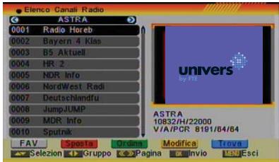 FUJITSU AOYG 18LAC2.UE - ELENCO CANALI RADIO - 1