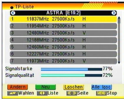 FUJITSU AOYG 18LAC2.UE - TP Lieste (Transponderliste) - 1