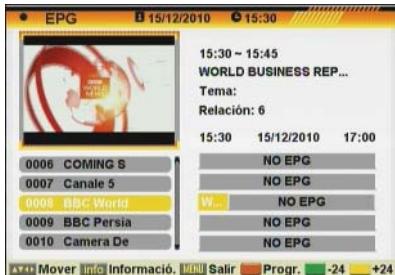 FUJITSU AOYG 18LAC2.UE - LISTA CANALES DE TV - 2