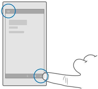 MICROSOFT LUMIA 930 - Trouver d'autres options dans une application - 1