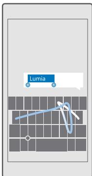 MICROSOFT LUMIA 930 - Balayer pour écrire du texte - 1