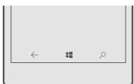 MICROSOFT LUMIA 930 - Touches retour, demarrer et rechercher - 1
