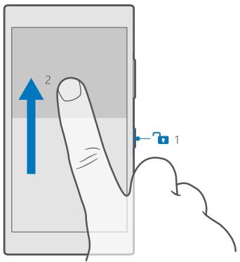 MICROSOFT LUMIA 930 - Déverrouiller les touches et l'écran - 1