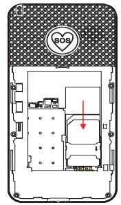 AEG-ELECTROLUX M1250 - Install the SIM card and battery - 1