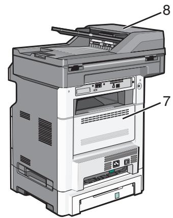 LEXMARK MS415DN - Explication des messages de bourrage papier et identification des zones de bourrage - 2