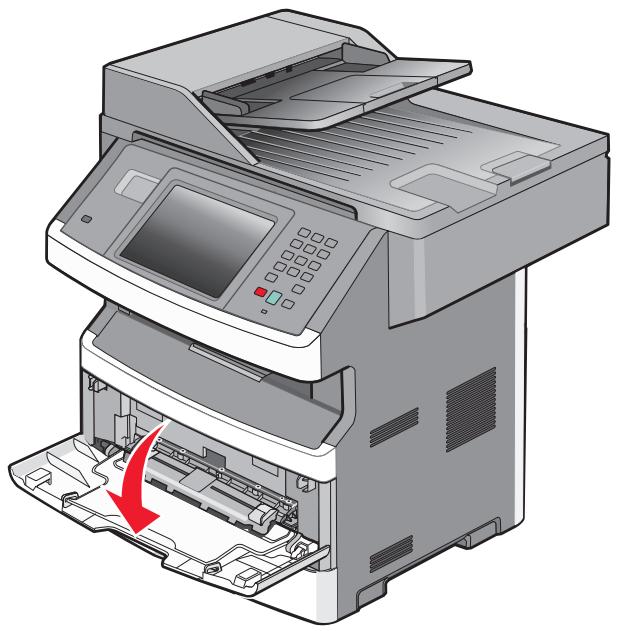 LEXMARK MS415DN - Ouverture du chargeur multifonction - 1