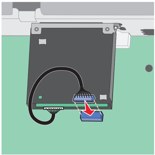 LEXMARK MS415DN - Installation d'une carte de télécopie - 7