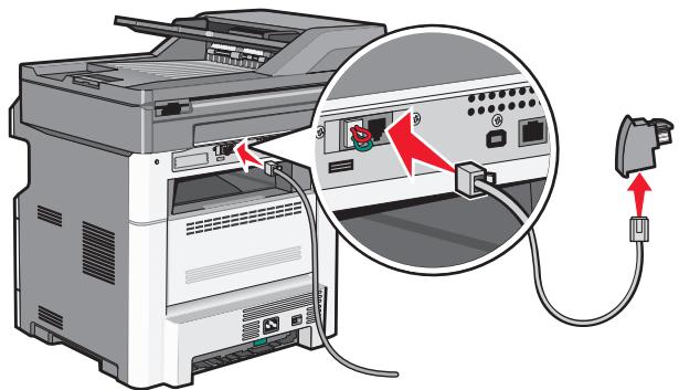 LEXMARK MS415DN - Raccordement à une prise téléphonique murale en Allemagne - 1