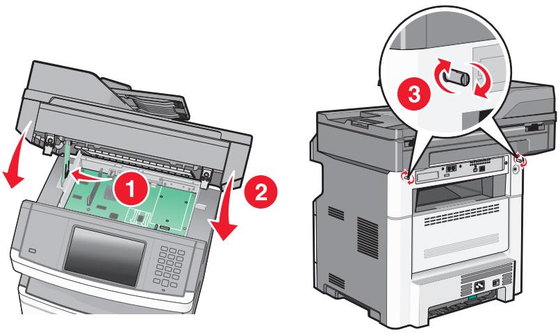 LEXMARK MS415DN - Installation d'un disque dur sur l'imprimante - 11