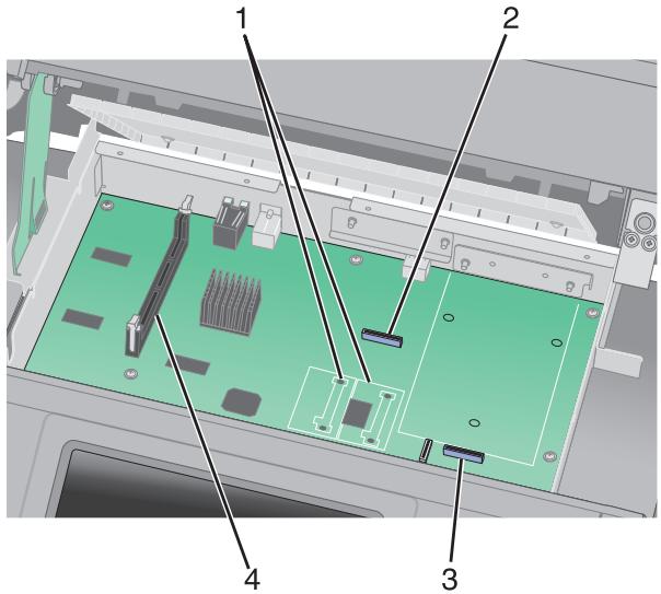 LEXMARK MS415DN - Accès à la carte logique pour l'installation des options internes - 4