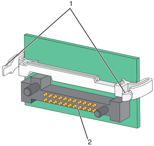 LEXMARK MS415DN - Installation d'une carte mémoire flash ou d'une barrette microcode - 4