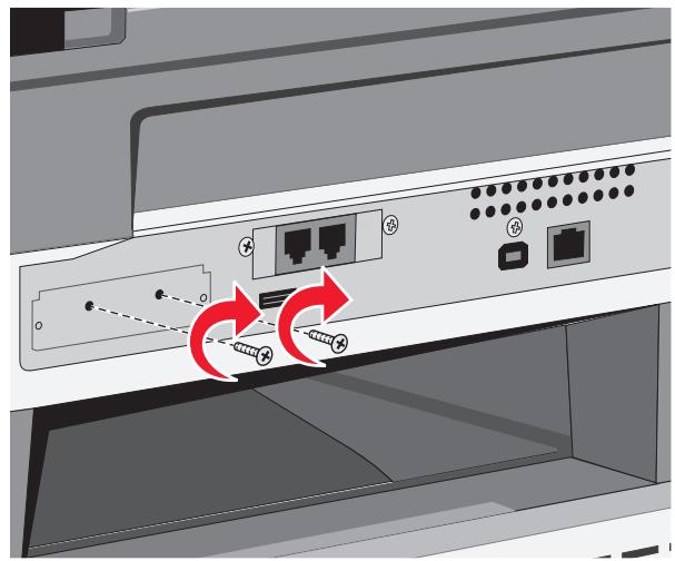 LEXMARK X466 - Installation d'un disque dur sur l'imprimante - 9