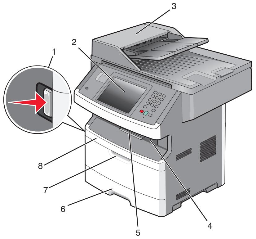 LEXMARK X466 - Configurations de l'imprimante - 1