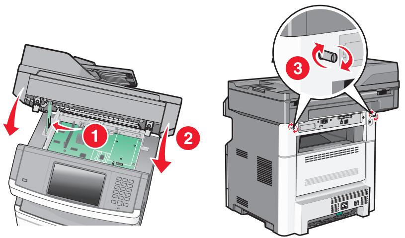 LEXMARK X466 - Installation d'un port ISP (internal solutions port) - 16