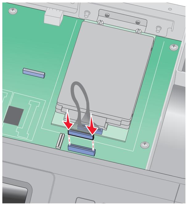 LEXMARK X466 - Installation d'un disque dur sur l'imprimante - 10