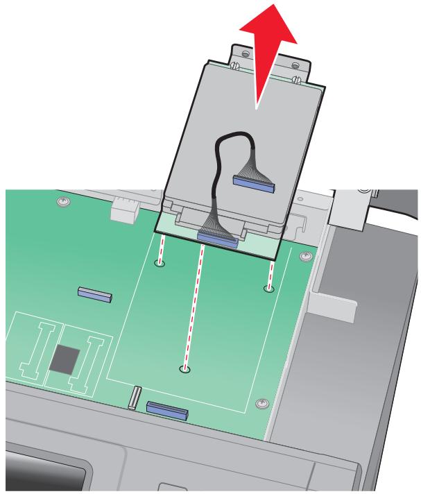 LEXMARK X466 - Installation d'un port ISP (internal solutions port) - 7