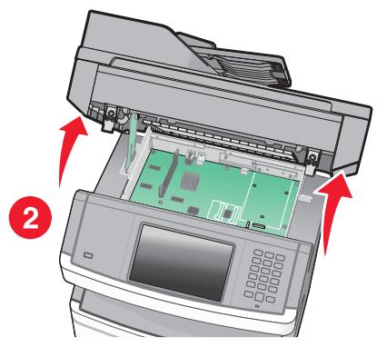 LEXMARK X466 - Installation d'une carte de télécopie - 3