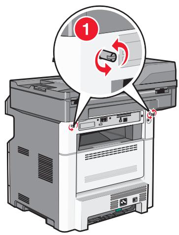 LEXMARK X466 - Installation d'une carte de télécopie - 2