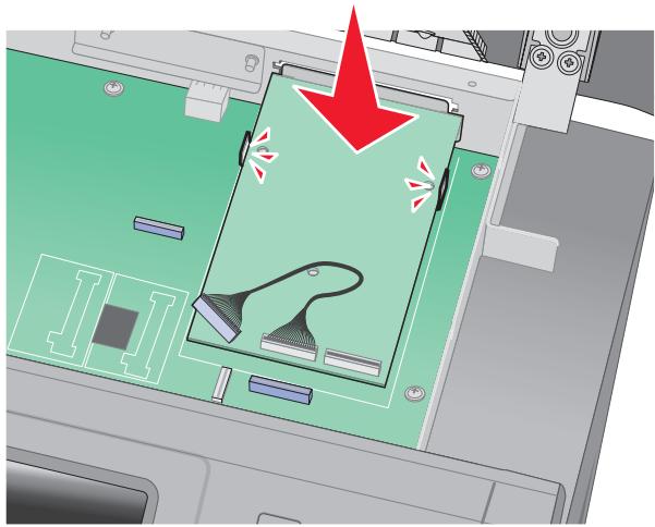 LEXMARK X466 - Installation d'un port ISP (internal solutions port) - 12