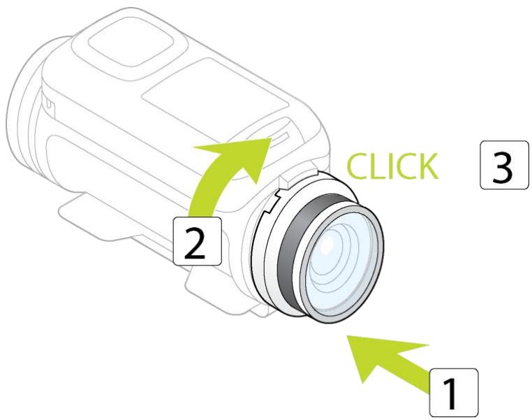 TOMTOM BANDIT - Using lens covers - 2