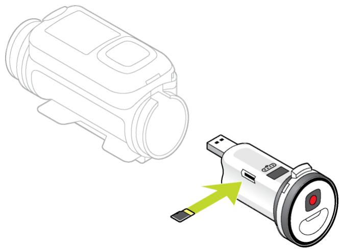 TOMTOM BANDIT - Inserting a memory card - 1