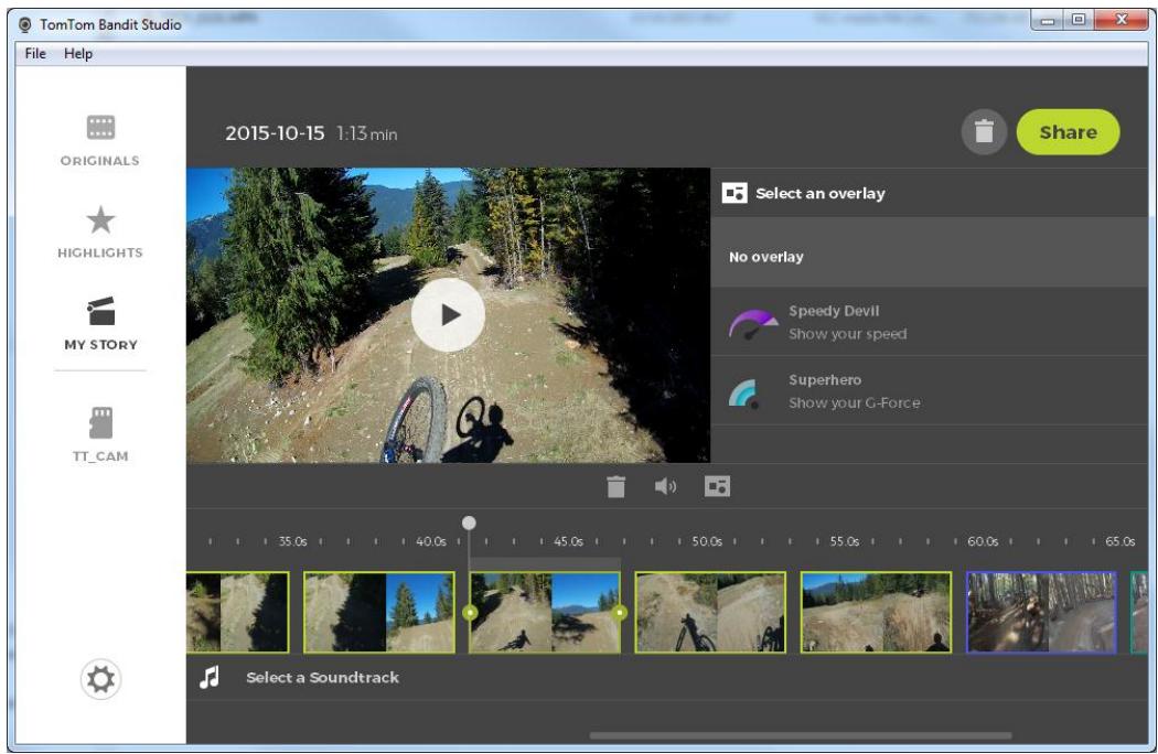 TOMTOM BANDIT - Editing your video story - 1