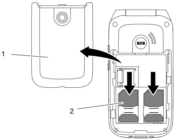 OLYMPIA BRIO  -  BRIO TOUCH - Inserting the SIM Card - 3