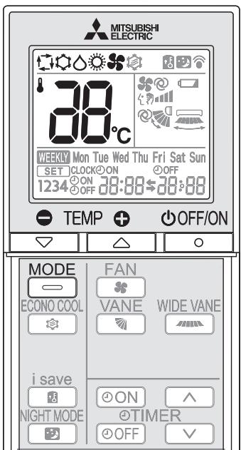 MITSUBISHI MXZ-3DM50VA - SELECTION DES MODES DE FONCTIONNEMENT - 1