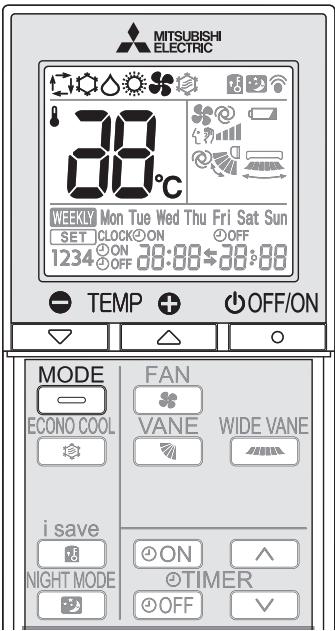 MITSUBISHI MSZ-DM25VA - SELECTION DES MODES DE FONCTIONNEMENT - 1
