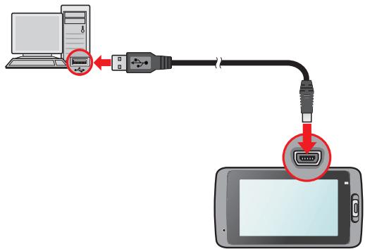 MIO MIVUE C310 - Connexion à votre ordinateur - 1