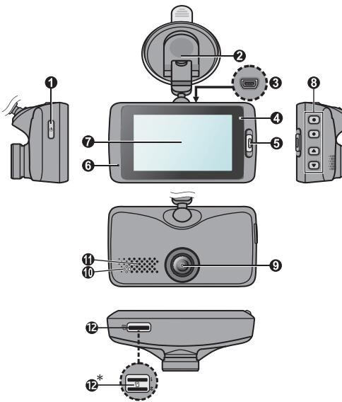 MIO MIVUE C310 - Introduction à l'enregistreur - 1