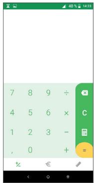 7 8 9 ÷ 4 5 6 × C 1 2 3 - , 0 + =