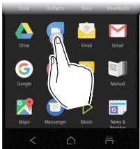 ONKYO GRANBEAT - ■ Creating an app shortcut on the home screen - 2