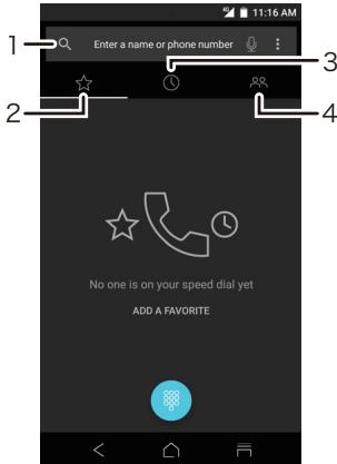 ONKYO GRANBEAT - The home screen for the telephone - 1