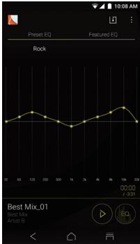 ONKYO GRANBEAT - ■ Switching to the equalizer screen - 3