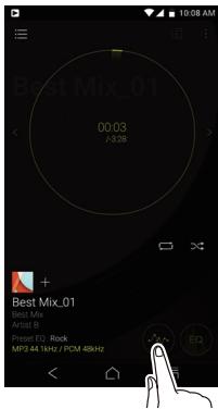 ONKYO GRANBEAT - ■ Switching to the equalizer screen - 2