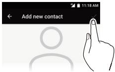 ONKYO GRANBEAT - Register a contact in the phone book - 4