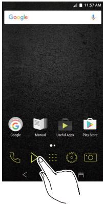 ONKYO GRANBEAT - Tap Music in the home screen of this unit. - 1