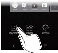 ONKYO GRANBEAT - Tap "WALLPAPERS". - 1