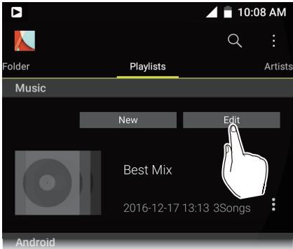 ONKYO GRANBEAT - Editing a play list - 1