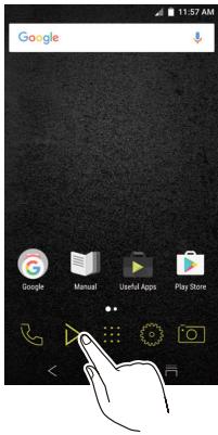 ONKYO GRANBEAT - Tap Music in the home screen of this unit. - 1