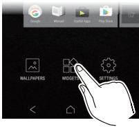 ONKYO GRANBEAT - ■ Adding a widget to the home screen - 2